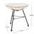 Modern and stylish side table with tempered glass top-1300078094