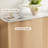  61" Modern Curved Sideboard Buffet Cabinet With 4 Fluted Doors, Adjustable Shelves & Elevated Base-1200319519