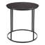  Table de bout contemporaine ronde en métal brun foncé