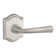 Federal Passage Door Lever with Traditional Arch Rose