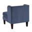 Fauteuil d'appoint en velours côtelé bleu pour espace de vie principal, siège réversible, profondeur d'assise, fabrication en contreplaqué, coussin de 22 po x 11 po-87975542