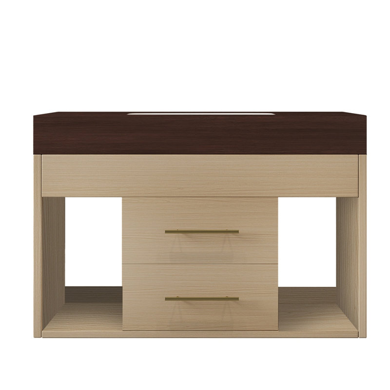 Ensemble de meuble-lavabo mural flottant 29,9 po, Wood