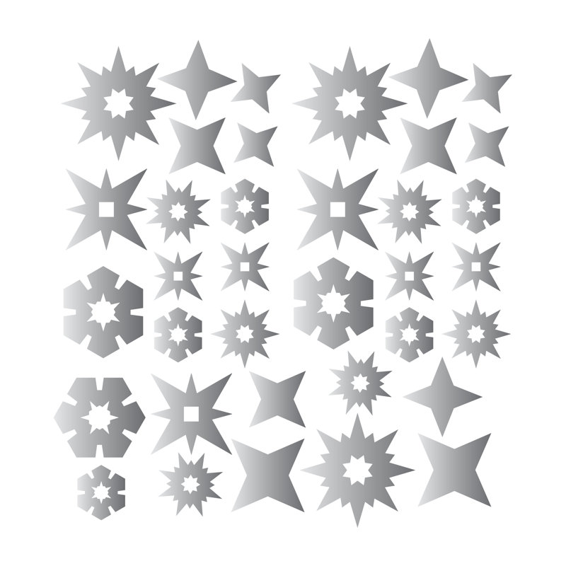 Abstract Non-Wall Damaging Wall Decal