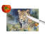 Leopard Glass Cutting Board Large