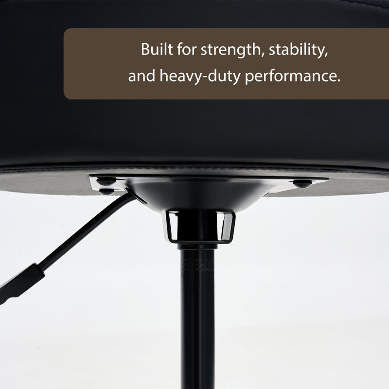 Tabouret à roulettes pivotant à hauteur ajustable très robuste pour cabinet de dentiste, salon, bureau et bar