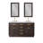 Chestnut 60" Carrara White Marble Countertop Bath Vanity with Mirror-1605341588