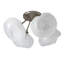 Ume Frosted Glass 4-Light Semi Flush Mount-66074681