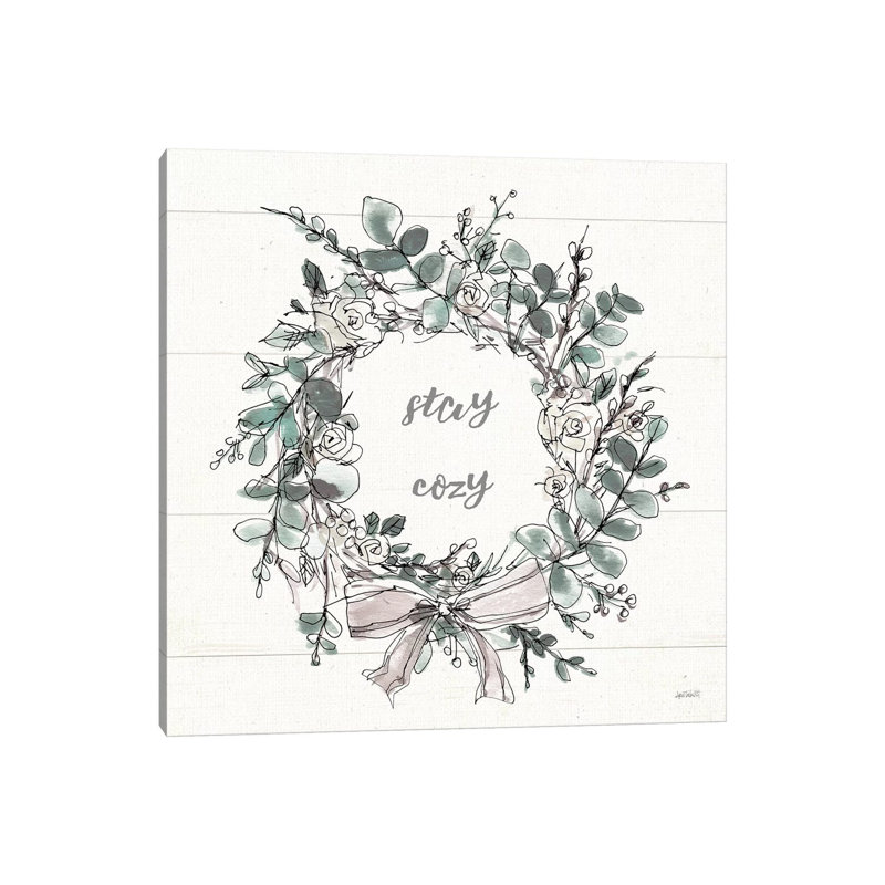 Modern Farmhouse VII Stay Cozy by Anne Tavoletti - Wrapped Canvas Print, 45.72 cm H x 45.72 cm W x 1.91 cm D
