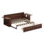Lit de jour avec tiroirs de rangement, lit de jour en bois avec bureau amovible et table d'appoint hydraulique-518795374-518795360
