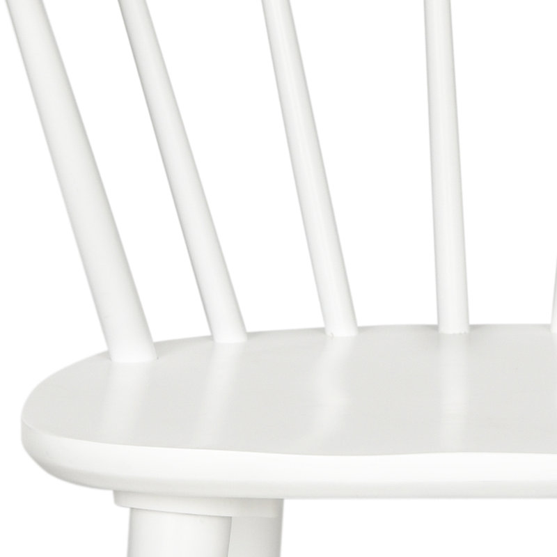 Chaise de salle à manger en bois massif Sheffield, Blanc