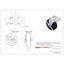 6 Inch Polyolefin Caster Set with Roller Bearings 4 Swivel Lock 2 Brake SCC/SCC-30CS620-POR-TLB-BSL-2-BSL-2