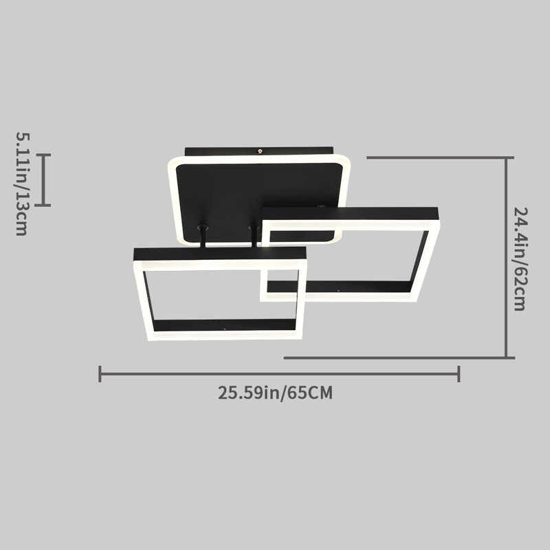 Rayven Acrylic LED Flush Mount