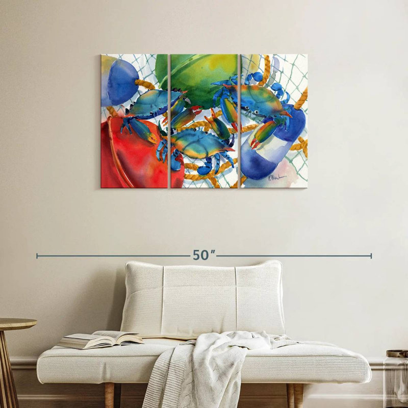 Brampt Crabs And Floats, 24" H x 38" W