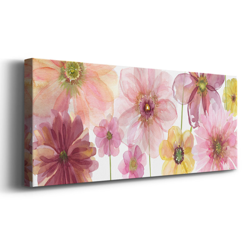 Pop of Pink I sur impression sur toile, H 8 po x l 20 po x P 1,5 po