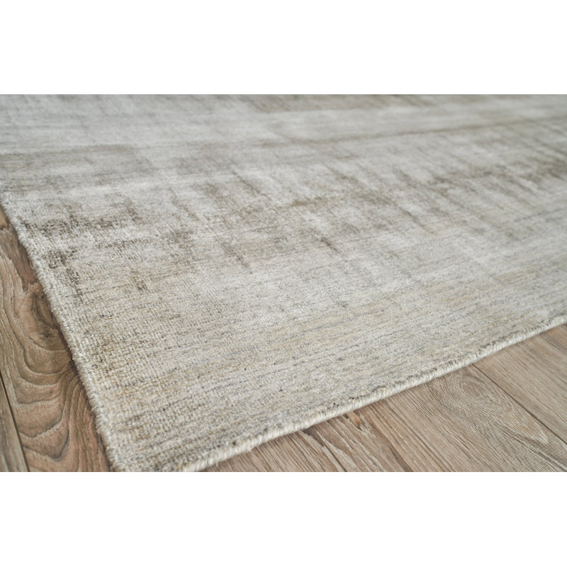 Chroma Striped Hand-Loomed Charcoal/Gray Area Rug, Rectangle 8' x 10'
