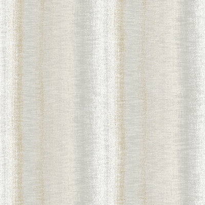Woven Gradient Stripe Beige Wallpaper