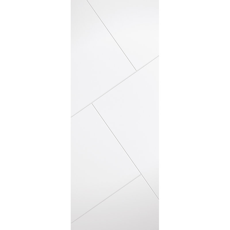 Dover Primed White Internal Fire Door, 198cm H x 76.2cm W x 4.4cm D