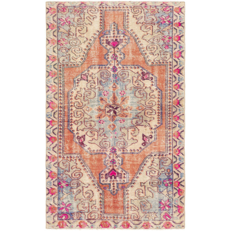 Antique One Of A Kind One-of-a-Kind 4' X 6'8" Hand Knotted Area Rug