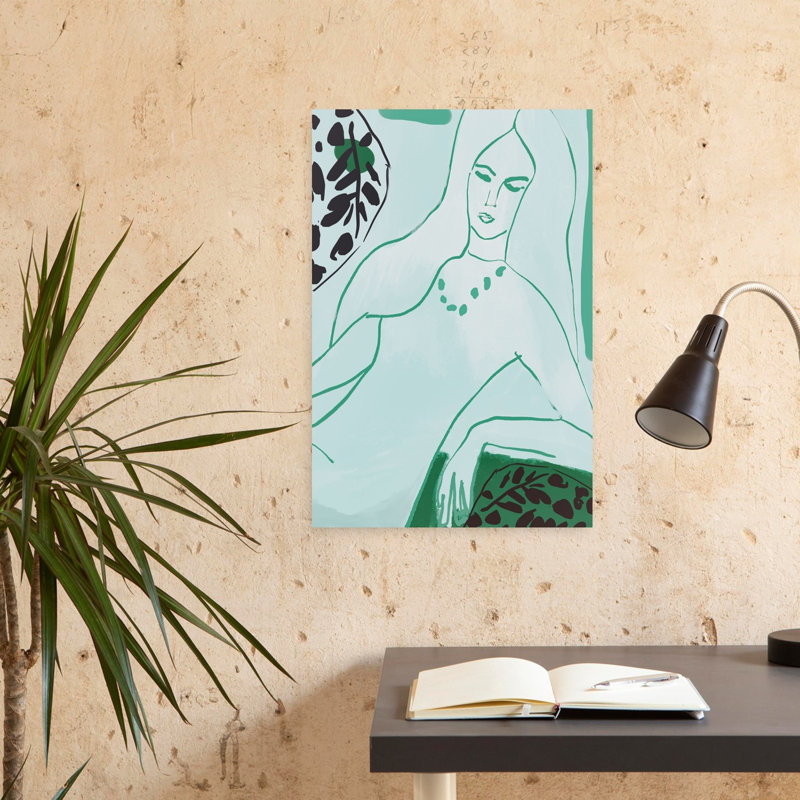Art mural contemporain nu, H 24 po x l 16 po