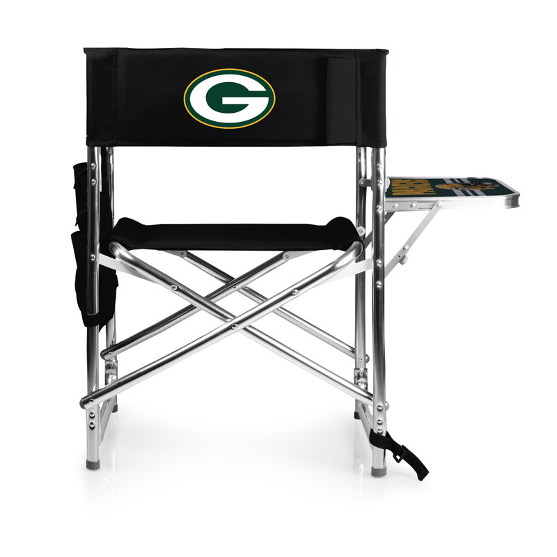 Folding Director Chair, Blue, Green Bay Packers