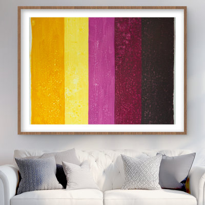 Live Stripes - Abstract Contemporary Framed Matted Print
