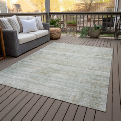 Tapis à rayures intérieur / extérieur lavable à la machine Colman ACN2154