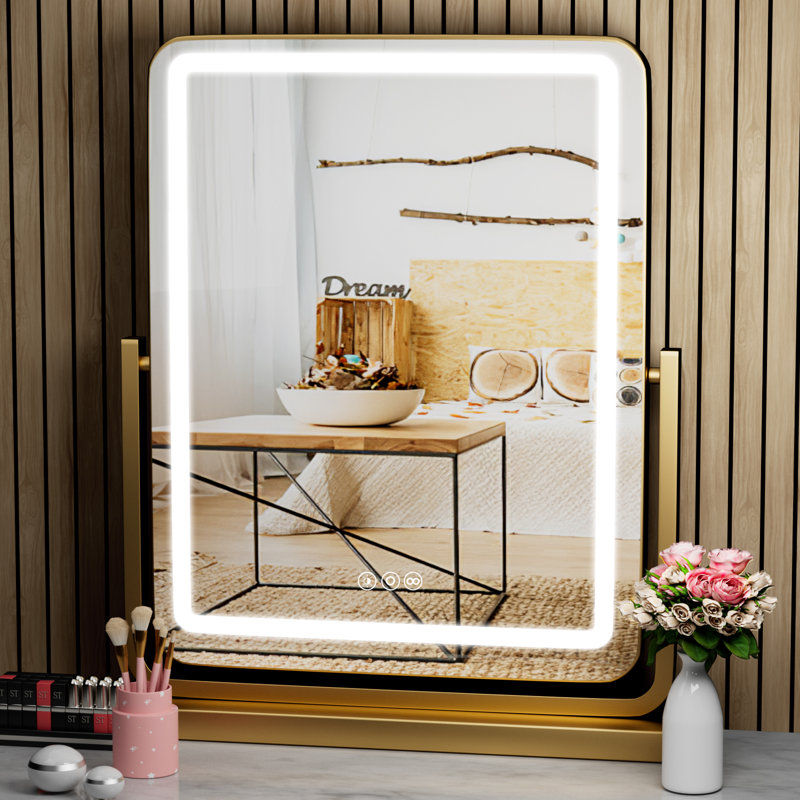 Miroir de maquillage Grimur, Or