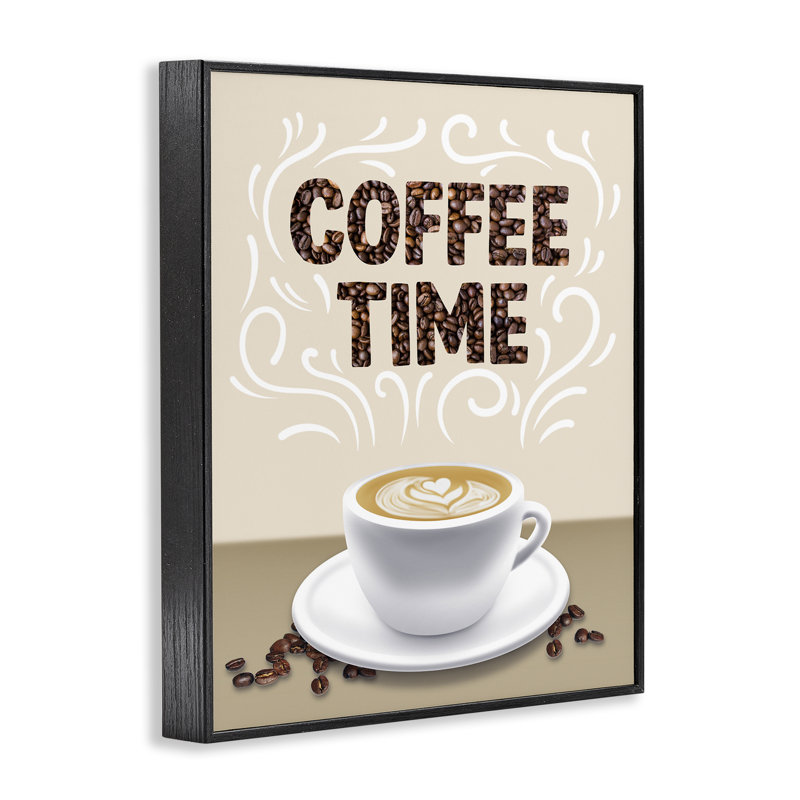 Giclée encadrée Traditional Coffee Time Brew, design par Marcus Prime, Giclée encadrée noir minuit, H 30 po x l 24 po