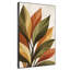 Très grande reproduction d'art sur toile - Feuilles botaniques chaleureuses inspirées de la nature pour le salon ou la chambre à coucher - «Assemblage requis du cadre (cadre non fini)»-124795623