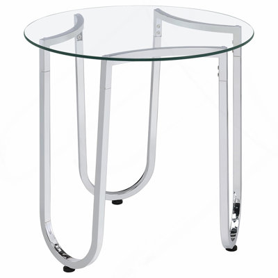 Table d'appoint chromée