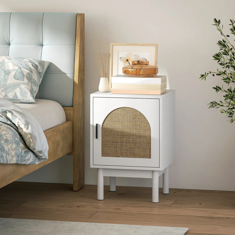40cm W Manufactured Wood Bedside Table