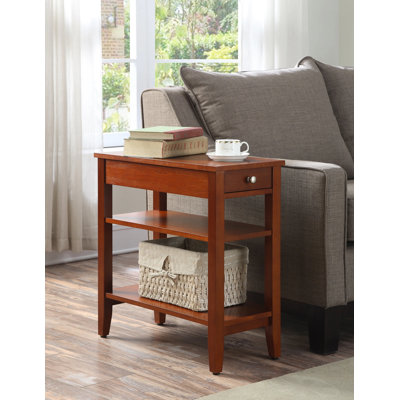 Carbin End Table with Drawer and Shelves
