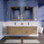 Ensemble de meuble-lavabo mural double 84 po Batoul Spring-71270894