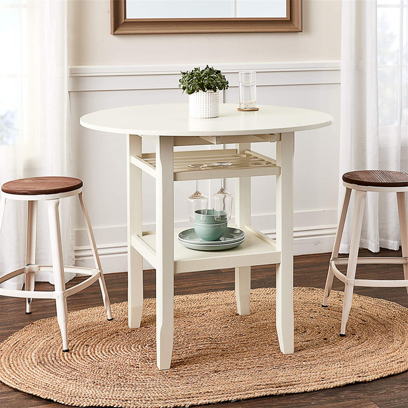 Table de salle à manger Skiatook, Crème, crème, 56.9"