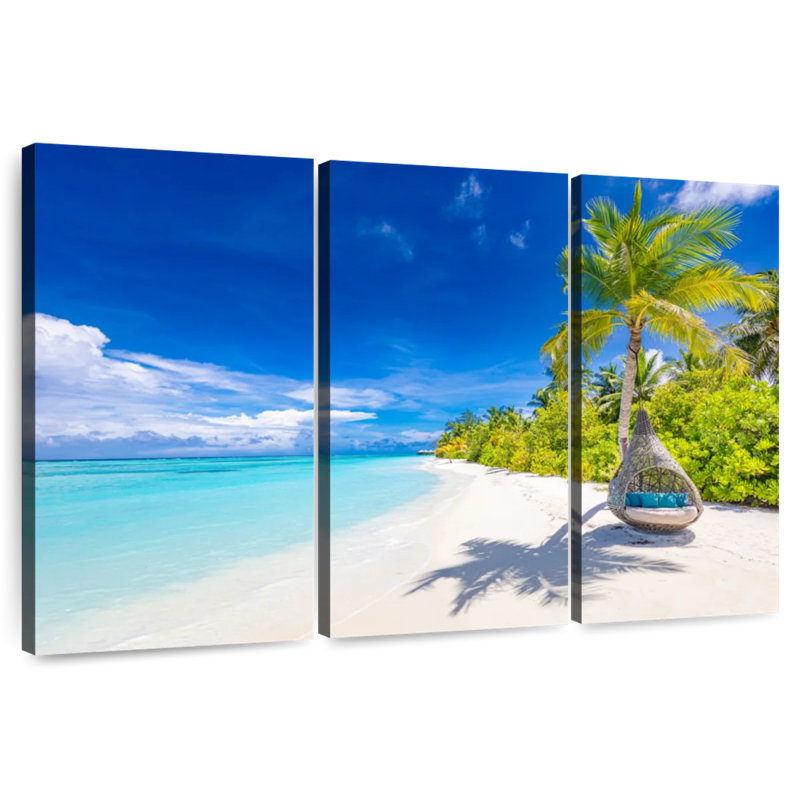 Gillard Bright Maldives Beach, H 32 po x l 50 po