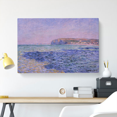 The Cliffs At Pourville by Claude Monet - Wrapped Canvas