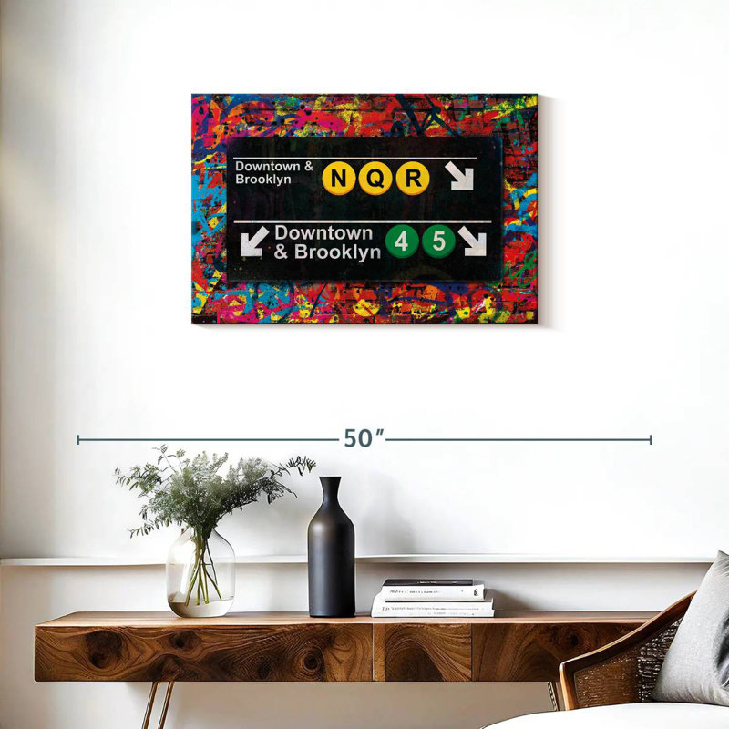 Sireci New York Subway Directions, 20" H x 30" W