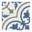Carrelage mural en porcelaine mate Encaustic 8 po x 8 po Amara-91710239