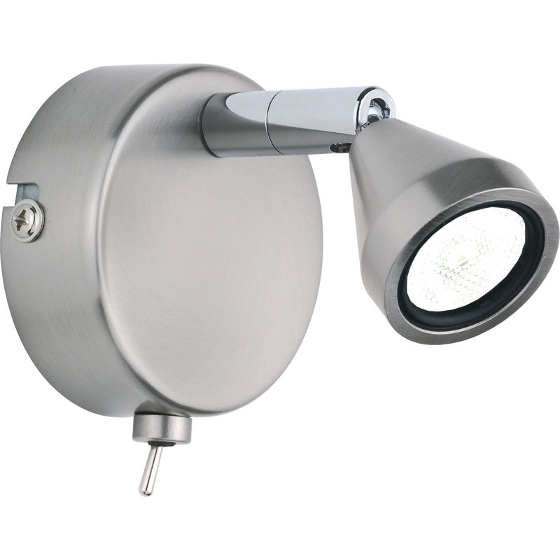 Porter LED Spotlight, Brushed matt nickel