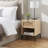 Nestl Wooden Rattan Nightstand End Table with Drawer-100255612-100866089
