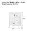 Meuble-lavabo compact avec lavabo en céramique intégré, porte d'armoire à fermeture en douceur, tablette de porte à double couche, trois tiroirs-1457863337