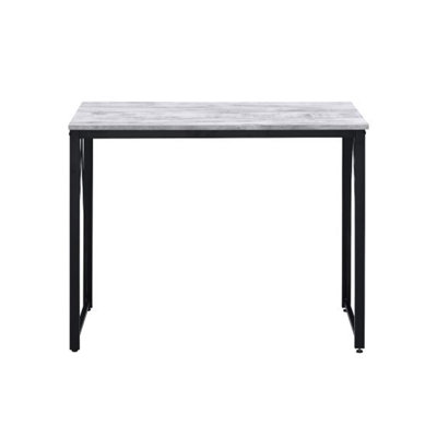 Rectangular Writing Desk with Metal Base