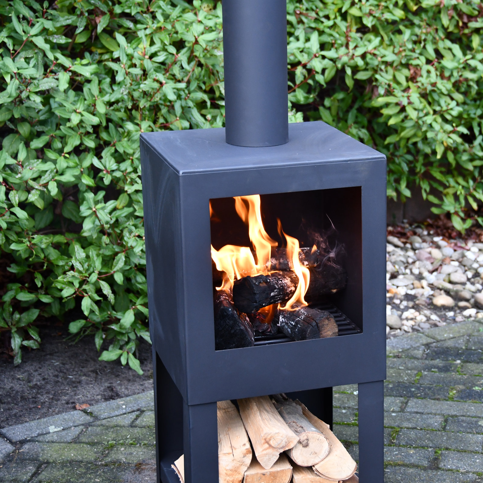 Ahmier Rectangle Outdoor Fireplace