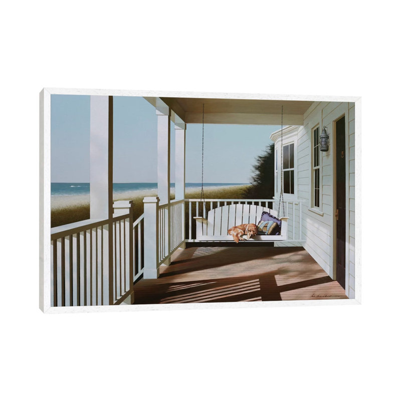 Swing Chair by Zhen-Huan Lu - Gallery-Wrapped Canvas Giclée on Canvas, White Floater Frame, 152.5 cm H x 101.5 cm W