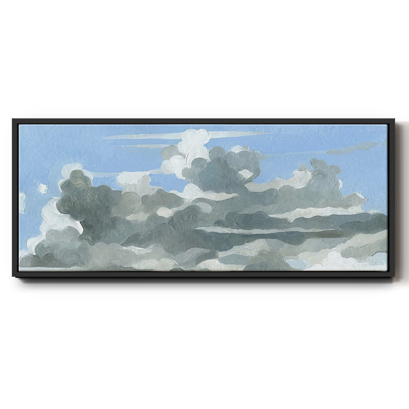 Clouds  to  come- Framed Canvas, 8" H x 20" W