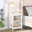 Lit double tapissier double avec 2 tables de chevet - Ensemble de chambre à coucher moderne-1450108354