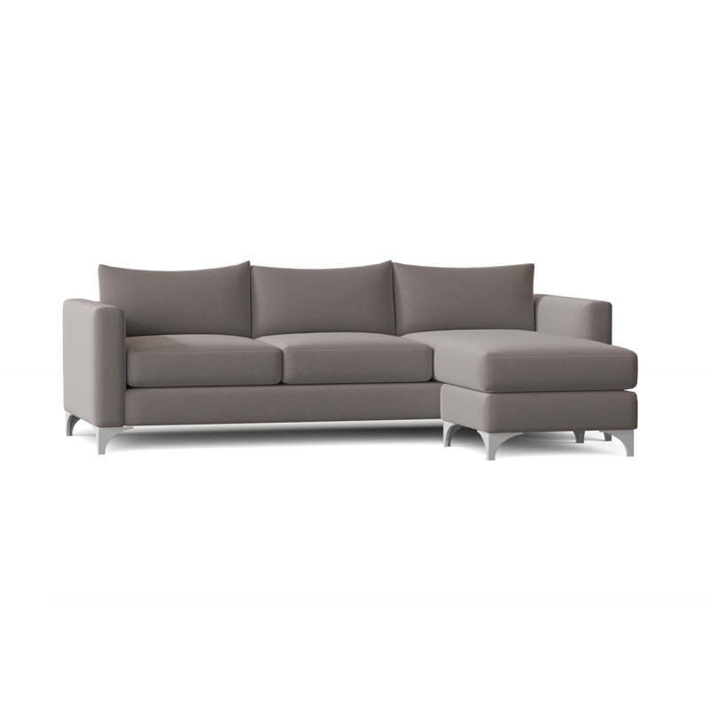 Vess Upholstered Sectional Reversible, Peyton Slate