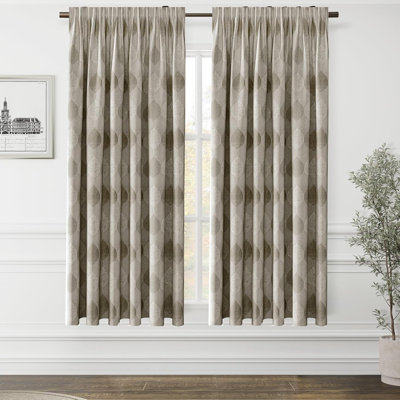 Roughton Cotton Blend Semi Sheer Curtain Pair
