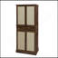 Armoire à 4 portes avec 1 tiroir, 4 tablettes intérieures réglables, armoire de rangement