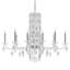Siena 10 Light 40.5in x 30in Chandelier in Antique Silver with Clear Heritage Handcut Crystals-340986959-340986961